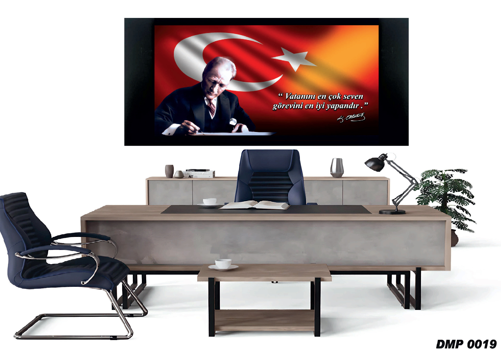 Atatürk Deri Makam Panosu #3 – DMP03 – Atatürk Deri Makam Panosu